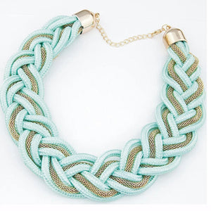 Colorful Rope Choker Necklace for Women