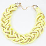 Colorful Rope Choker Necklace for Women