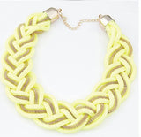 Colorful Rope Choker Necklace for Women