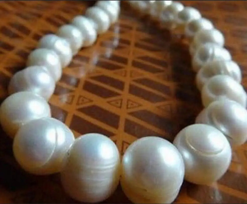 12-14MM SOUTH SEA BAROQUE PEARL NECKLACE DIY women hot jewelry