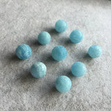 Aquamarine Carved Round Beads 10/12/14/16MM DIY Jewelry