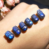 Labradorite Carved Brave Troops Pendant Pixiu Beads Gem Stone