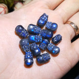 Labradorite Carved Brave Troops Pendant Pixiu Beads Gem Stone