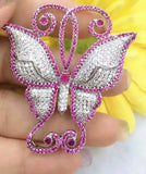 Multicolor Butterfly Knot DIY Pendant Jewelry Lock Hook