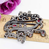 One Red Green Knotted Pendant DIY Jewelry Lock