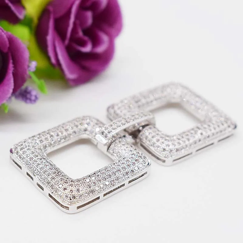 Square Clasp Hook for Jewelry DIY Necklace Beads Nature Woman