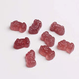 Strawberry Quartz Labradorite Garnet Fox Pendant Bead