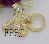 Yellow Golden Knot Shape Jewelry Clasp String Lock Hook