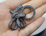 Yellow Golden Knot Shape Jewelry Clasp String Lock Hook