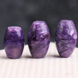One Piece Charoite Egg Purple Loose Beads for DIY Jewelry Making