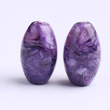 One Piece Charoite Egg Purple Loose Beads for DIY Jewelry Making