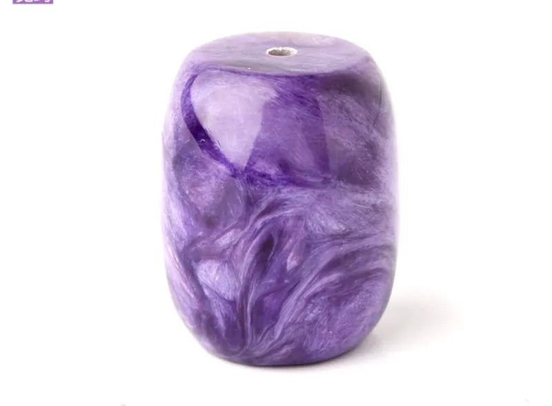 One Piece Charoite Egg Purple Loose Beads for DIY Jewelry Making