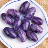 One Piece Charoite Egg Purple Loose Beads for DIY Jewelry Making