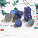 Tanzanite/Labradorite Square Loose Beads for DIY Jewelry Making