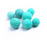 Round Turquoise Loose Beads for Jewelry Making