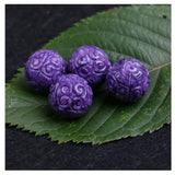 Round Charoite Loose Beads for Jewelry Making Necklace