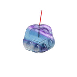 Fluorite Cat Foot 15mm Carved Pendant Loose Beads
