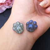 Labradorite Cat Foot Loose Beads 13-14mm for Jewelry Necklace