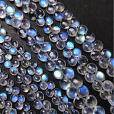 Moonstone Pear Drop/Heart Loose Beads for DIY Jewelry Making