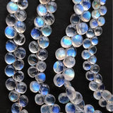 Moonstone Pear Drop/Heart Loose Beads for DIY Jewelry Making