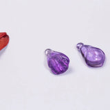 AMETHYST CARVED MAGNOLIA FLOWER/LOTUS PENDANT for DIY jewelry