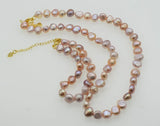 Freshwater Baroque Pearl Set 8-10mm Necklace Bracelet