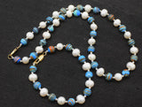 Freshwater Pearl and Jade Necklace Bracelet Set