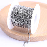 10m Stainless Steel Link Chains for Jewelry Making