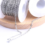 10m Stainless Steel Link Chains for Jewelry Making