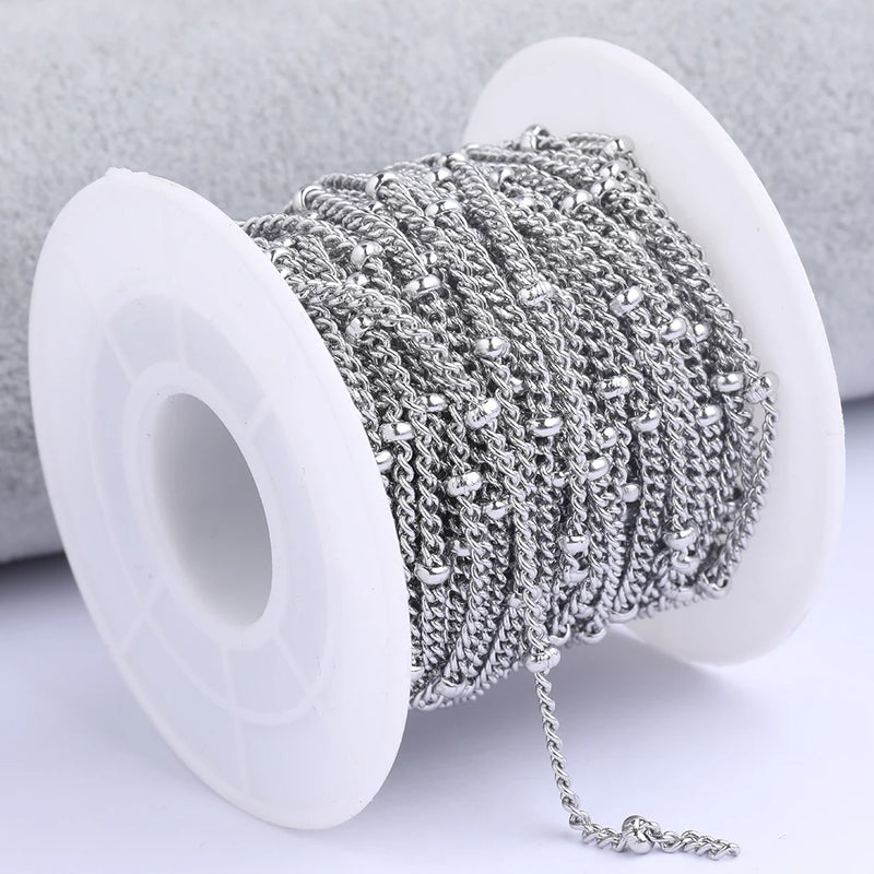 10m Stainless Steel Necklace Chains for DIY Jewelry Making