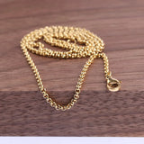 12pcs Rose Plated Stainless Steel Long Necklace Chains for DIY Jewelry Making