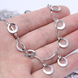2m SS Feather Rosary Chains DIY Necklace Bracelets Making