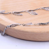 2m SS Feather Rosary Chains DIY Necklace Bracelets Making