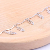 2m SS Feather Rosary Chains DIY Necklace Bracelets Making