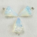 Opal Natural Stone Pendulum Cone Pendants Stone Charms Pendant 12pcs