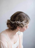 Opal Rhinestone Bride Hair Comb Wedding Headdress