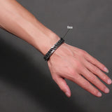 Stainless Steel Cuban Link Bracelet Men Chain Handchain Retro Charm