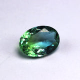 Bi-Colored Watermelon Tourmaline Mat Beads Stone 13X18mm