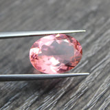Pink Morganite Oval Gemstone Beads for Jewelry Making DIY