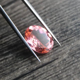 Pink Morganite Oval Gemstone Beads for Jewelry Making DIY