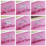 Adjustable Oval Silver 925 Ring Base for DIY Gemstone Jewelry