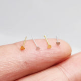 20pcs 925 Sterling Silver Heart Nose Stud Pin Nariz Jewelry