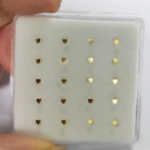 20pcs 925 Sterling Silver Heart Nose Stud Pin Nariz Jewelry