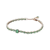925 Sterling Silver Charm Seed Pearl Bracelet DIY Christmas Women's Jewelry
