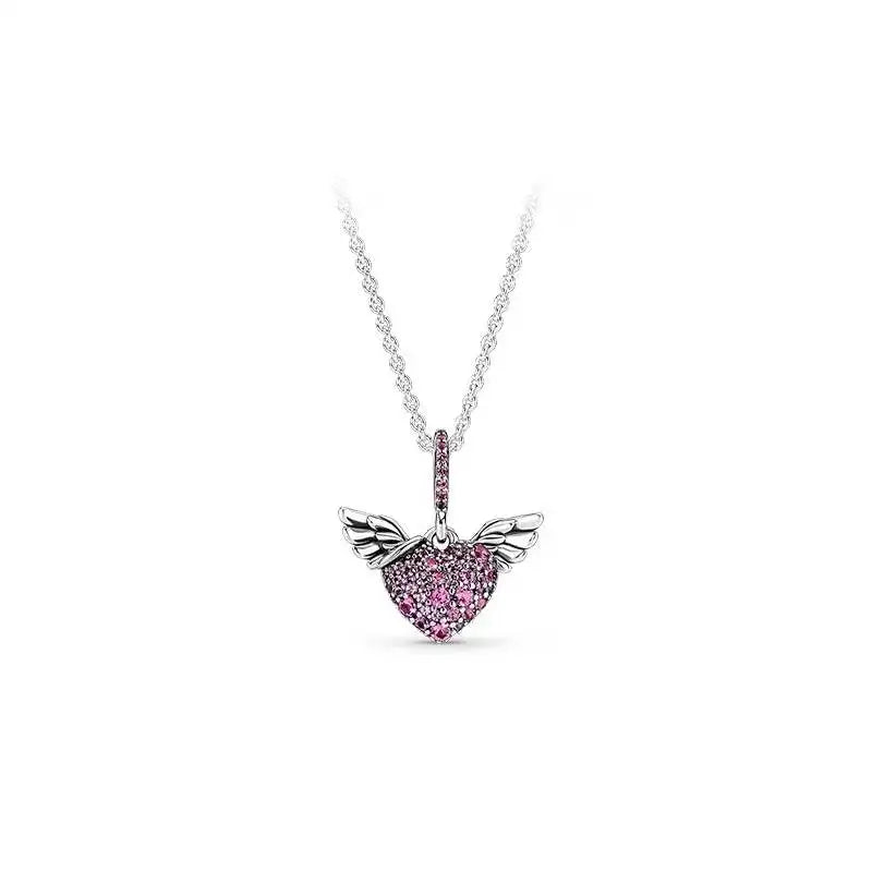 S925 Angel Wing Love Necklace Set