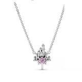 S925 Sterling Silver Necklace Silver Beaded Diy Accessories