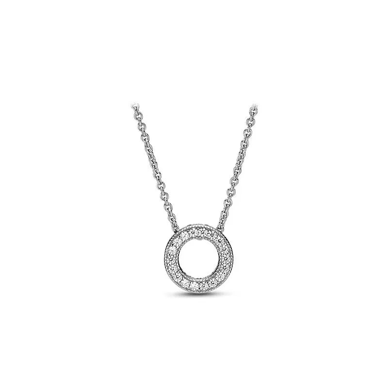 S925 Snake Bone Chain Hollow Love Clavicle Necklace