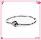 S925 Sterling Silver Magnolia Flower Bracelet DIY String Accessories