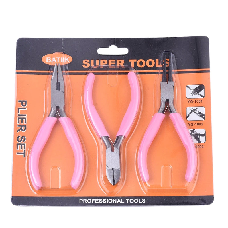 Jewelry Pliers Set DIY Jewelry Tools Kit Wire Cutter Round Nose Plier
