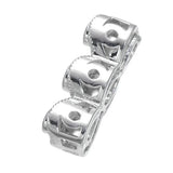 Micro Pave CZ Rhinestone DIY Women Strand Pearls Bracelet Necklace Spacers Bar